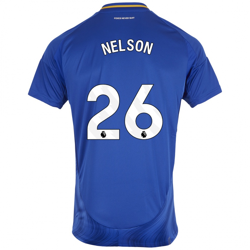 Criança Camisola Ben Nelson #26 Azul Branco Principal 2024/25 Camisa Brasil