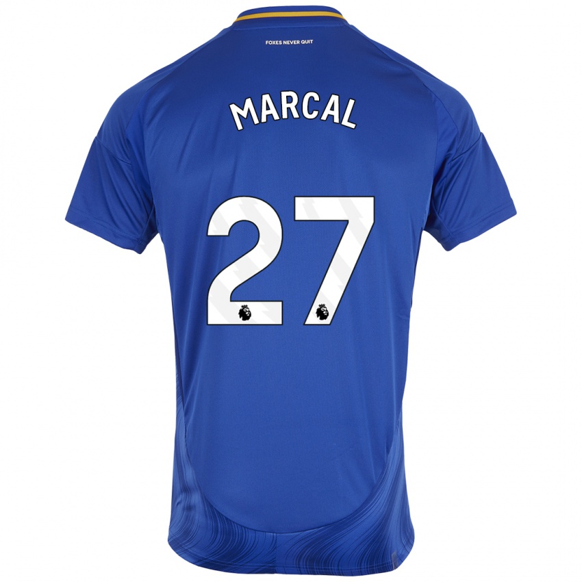 Criança Camisola Wanya Marçal #27 Azul Branco Principal 2024/25 Camisa Brasil