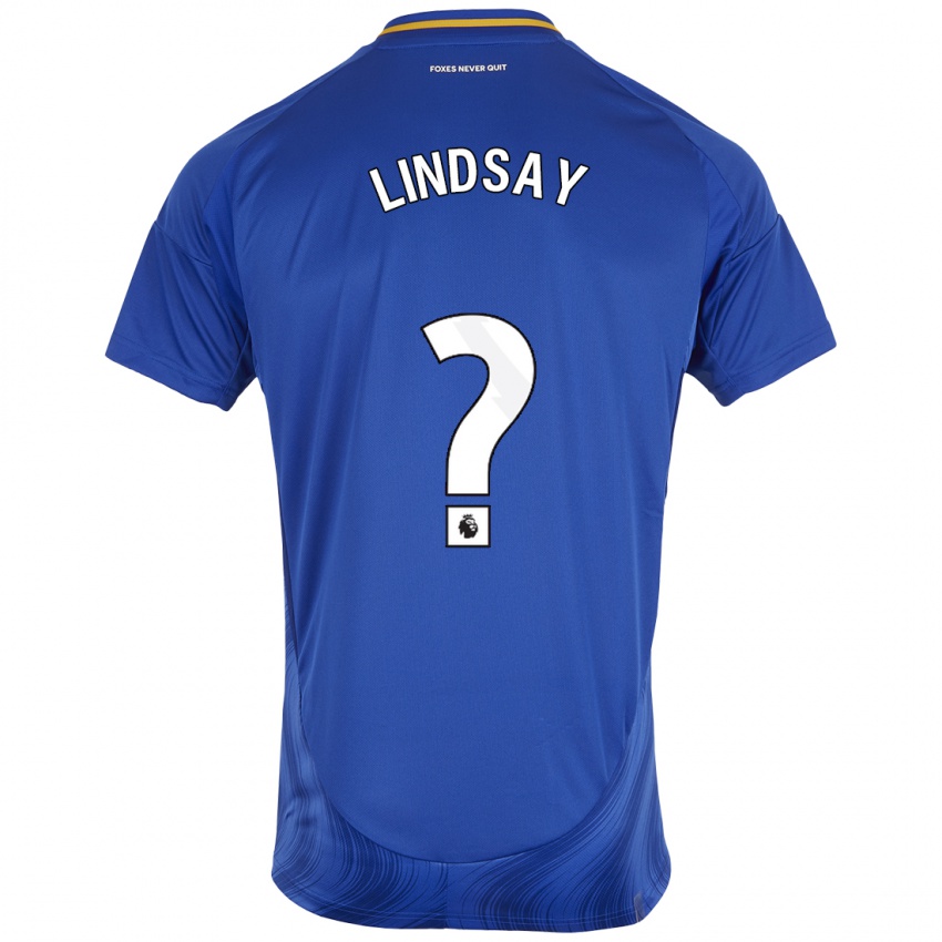 Criança Camisola Jahmari Lindsay #0 Azul Branco Principal 2024/25 Camisa Brasil