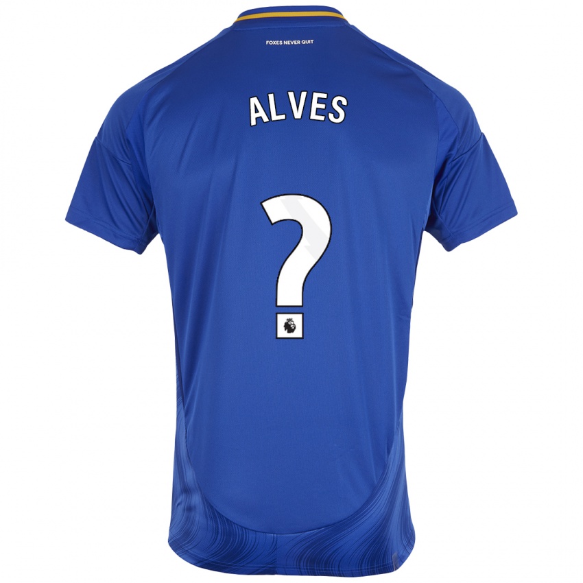 Criança Camisola Will Alves #0 Azul Branco Principal 2024/25 Camisa Brasil