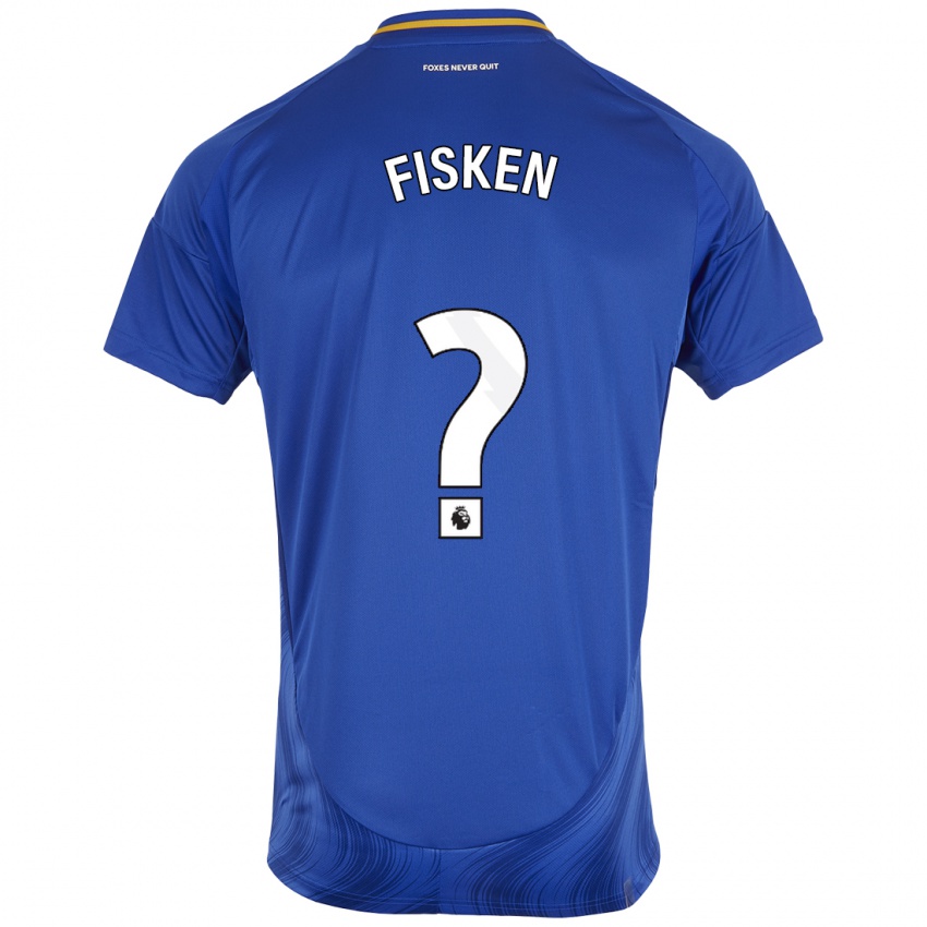 Criança Camisola Alfie Fisken #0 Azul Branco Principal 2024/25 Camisa Brasil