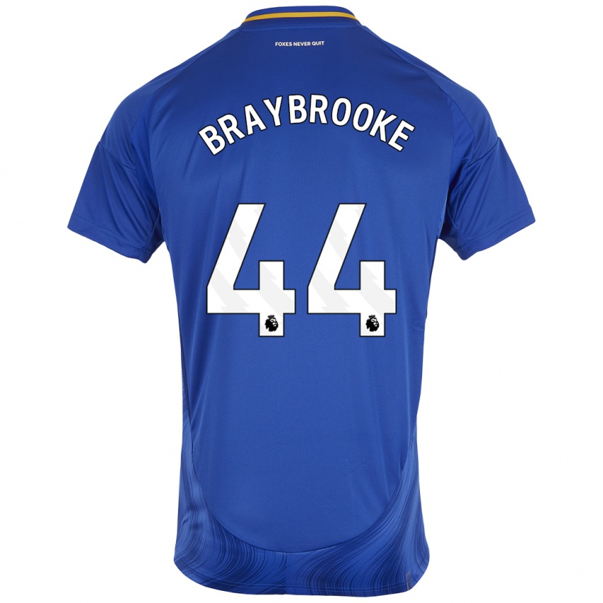 Criança Camisola Sammy Braybrooke #44 Azul Branco Principal 2024/25 Camisa Brasil