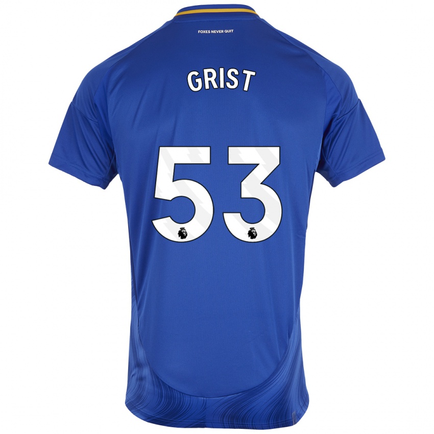 Criança Camisola Ben Grist #53 Azul Branco Principal 2024/25 Camisa Brasil