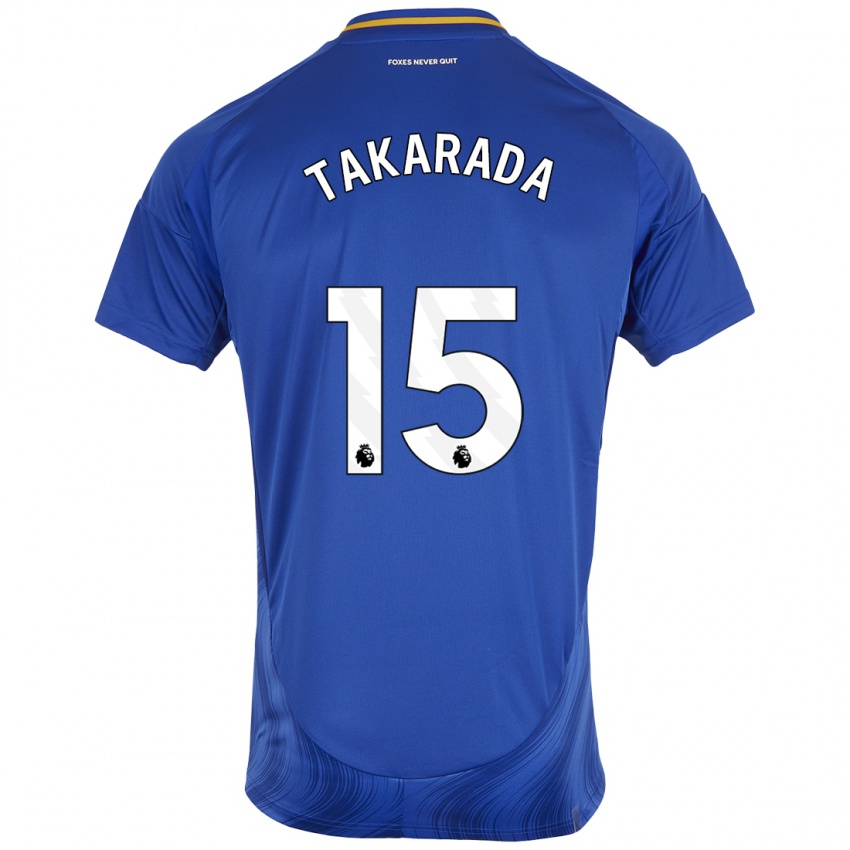 Criança Camisola Saori Takarada #15 Azul Branco Principal 2024/25 Camisa Brasil