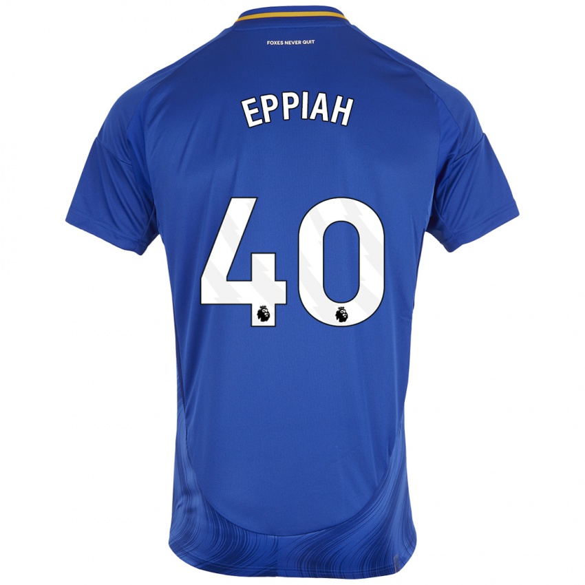 Criança Camisola Josh Eppiah #40 Azul Branco Principal 2024/25 Camisa Brasil