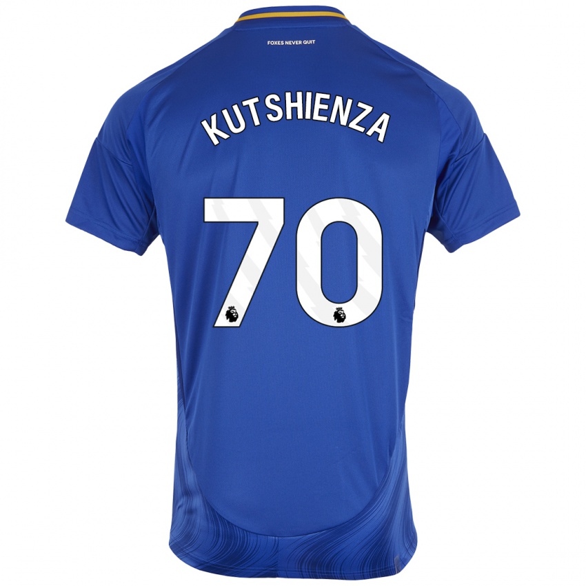 Criança Camisola Jesper Kutshienza #70 Azul Branco Principal 2024/25 Camisa Brasil