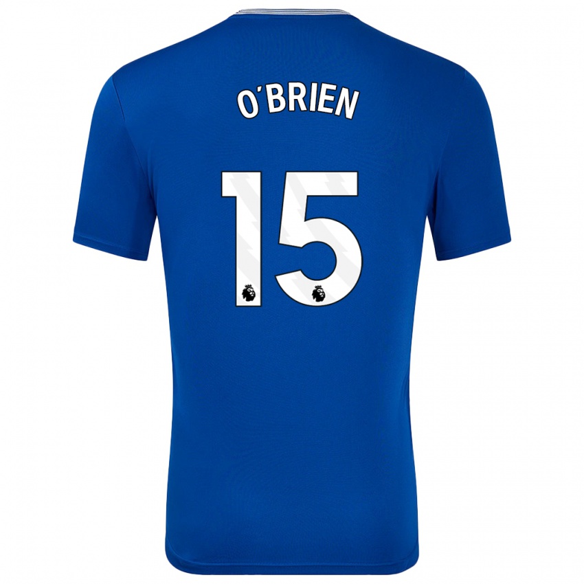 Criança Camisola Jake O'brien #15 Azul Com Principal 2024/25 Camisa Brasil