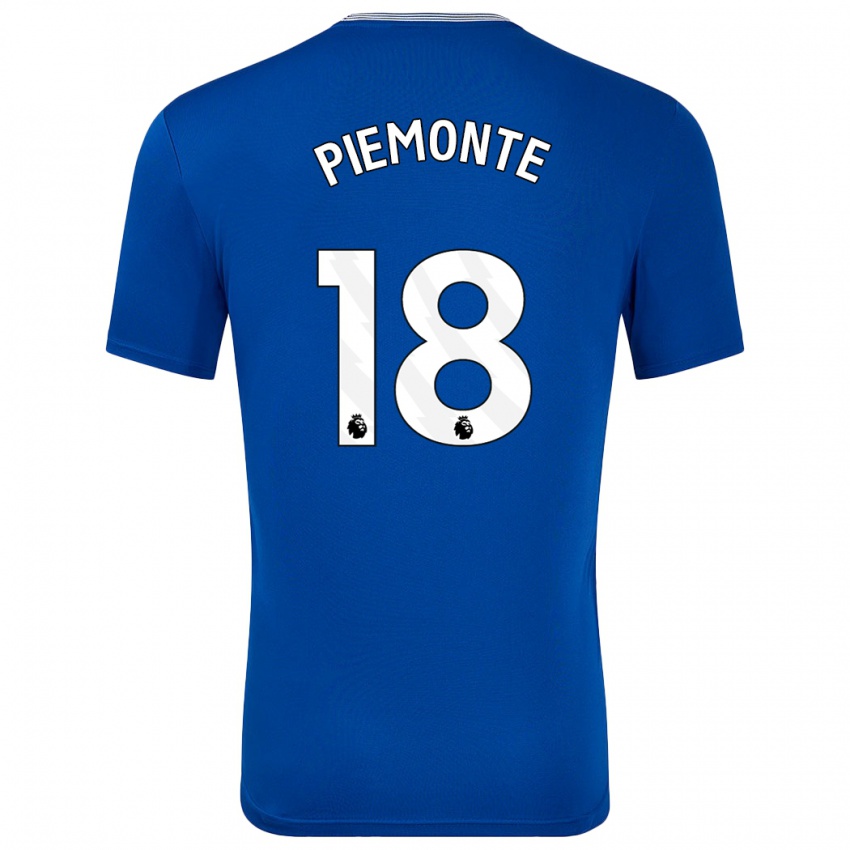 Criança Camisola Martina Piemonte #18 Azul Com Principal 2024/25 Camisa Brasil