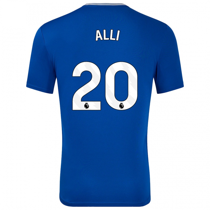 Criança Camisola Dele Alli #20 Azul Com Principal 2024/25 Camisa Brasil