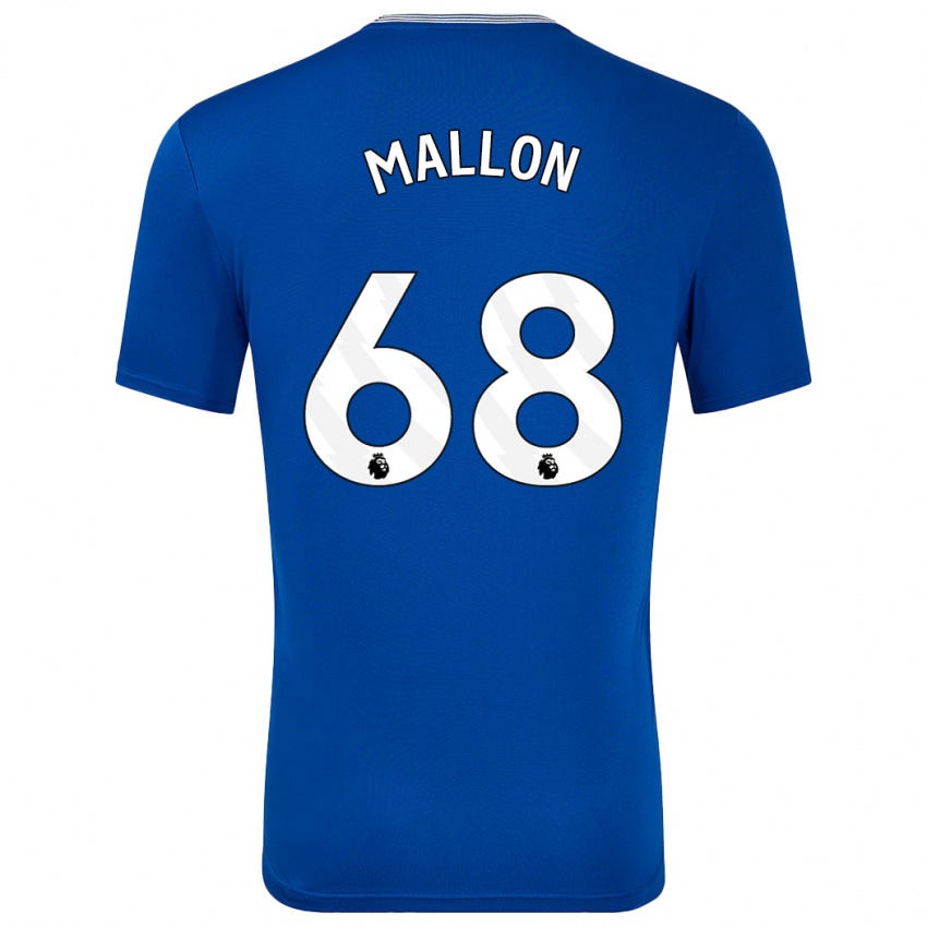 Criança Camisola Mathew Mallon #68 Azul Com Principal 2024/25 Camisa Brasil