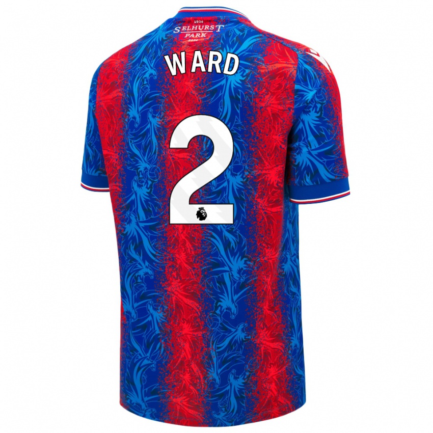 Criança Camisola Joel Ward #2 Listras Azul Vermelha Principal 2024/25 Camisa Brasil