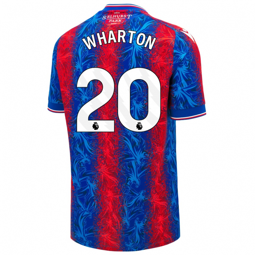 Criança Camisola Adam Wharton #20 Listras Azul Vermelha Principal 2024/25 Camisa Brasil