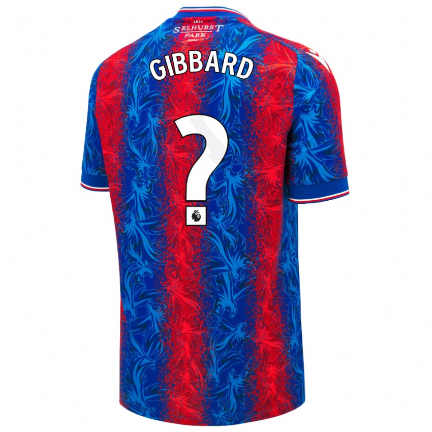 Criança Camisola Joseph Gibbard #0 Listras Azul Vermelha Principal 2024/25 Camisa Brasil