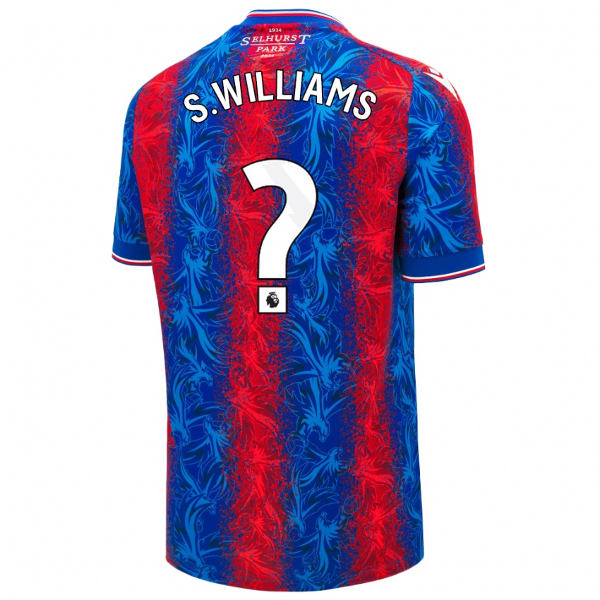 Criança Camisola Seb Williams #0 Listras Azul Vermelha Principal 2024/25 Camisa Brasil