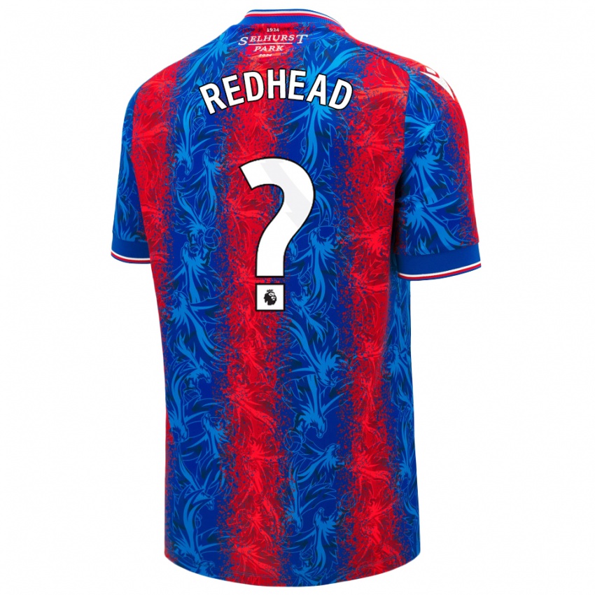 Criança Camisola Caleb Redhead #0 Listras Azul Vermelha Principal 2024/25 Camisa Brasil