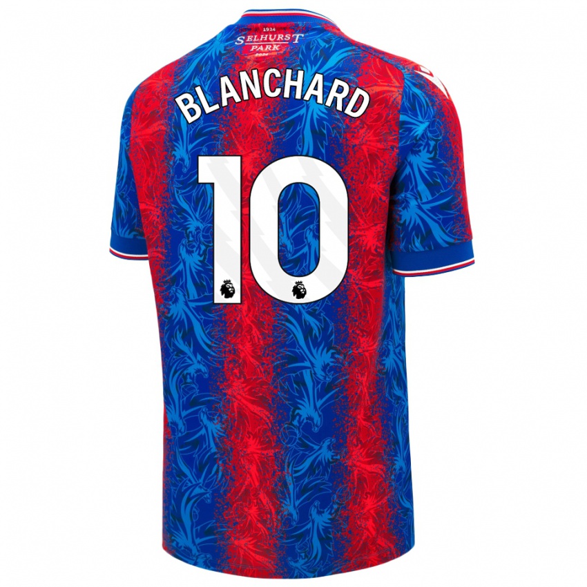 Criança Camisola Annabel Blanchard #10 Listras Azul Vermelha Principal 2024/25 Camisa Brasil