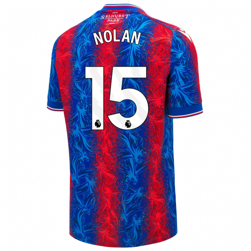 Criança Camisola Hayley Nolan #15 Listras Azul Vermelha Principal 2024/25 Camisa Brasil