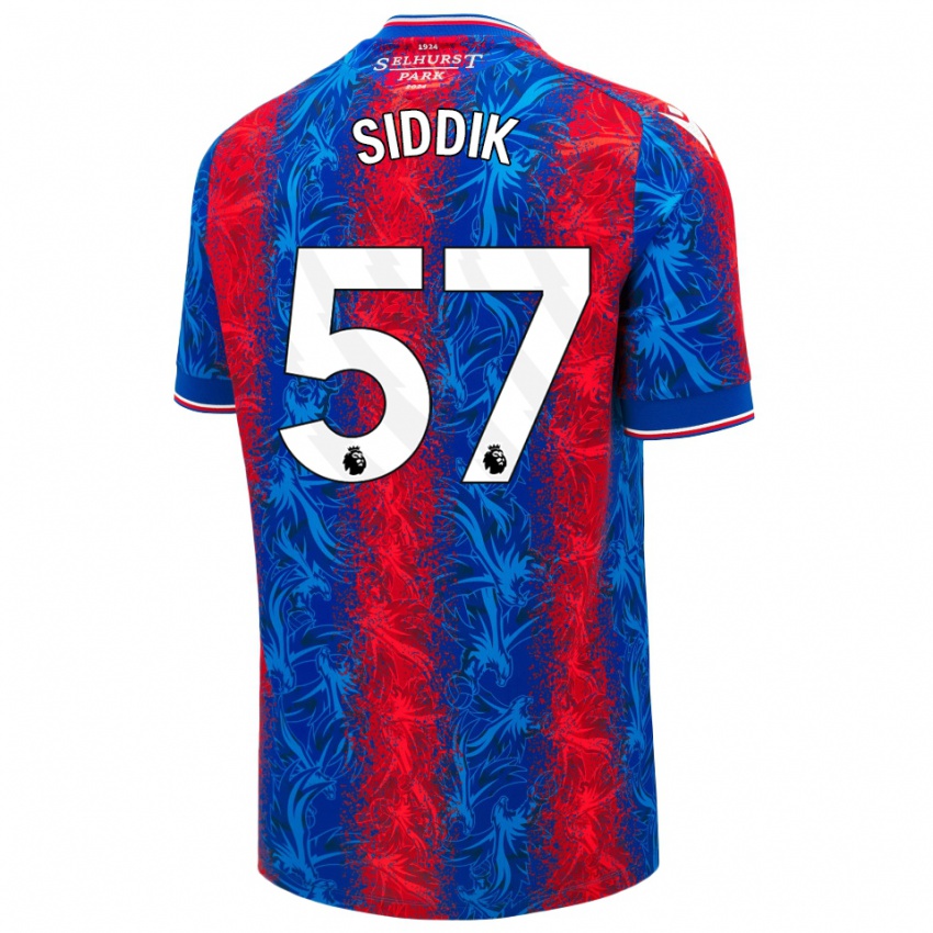 Criança Camisola Cardo Siddik #57 Listras Azul Vermelha Principal 2024/25 Camisa Brasil