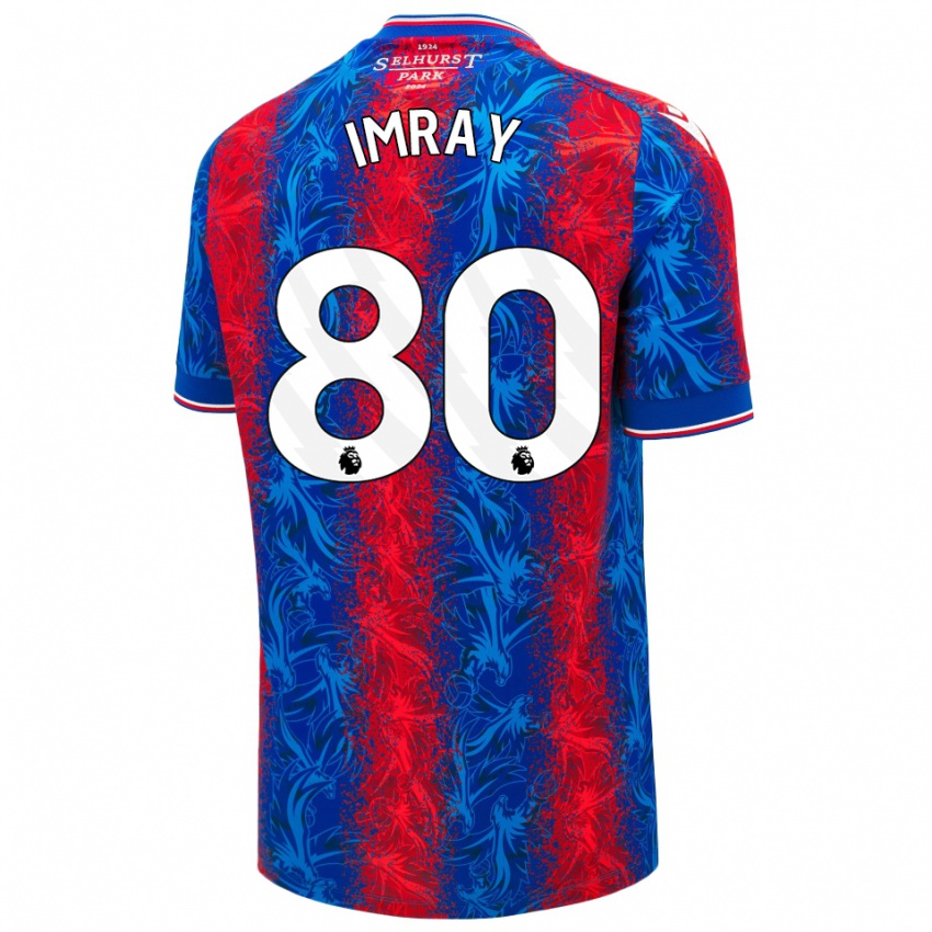 Criança Camisola Danny Imray #80 Listras Azul Vermelha Principal 2024/25 Camisa Brasil