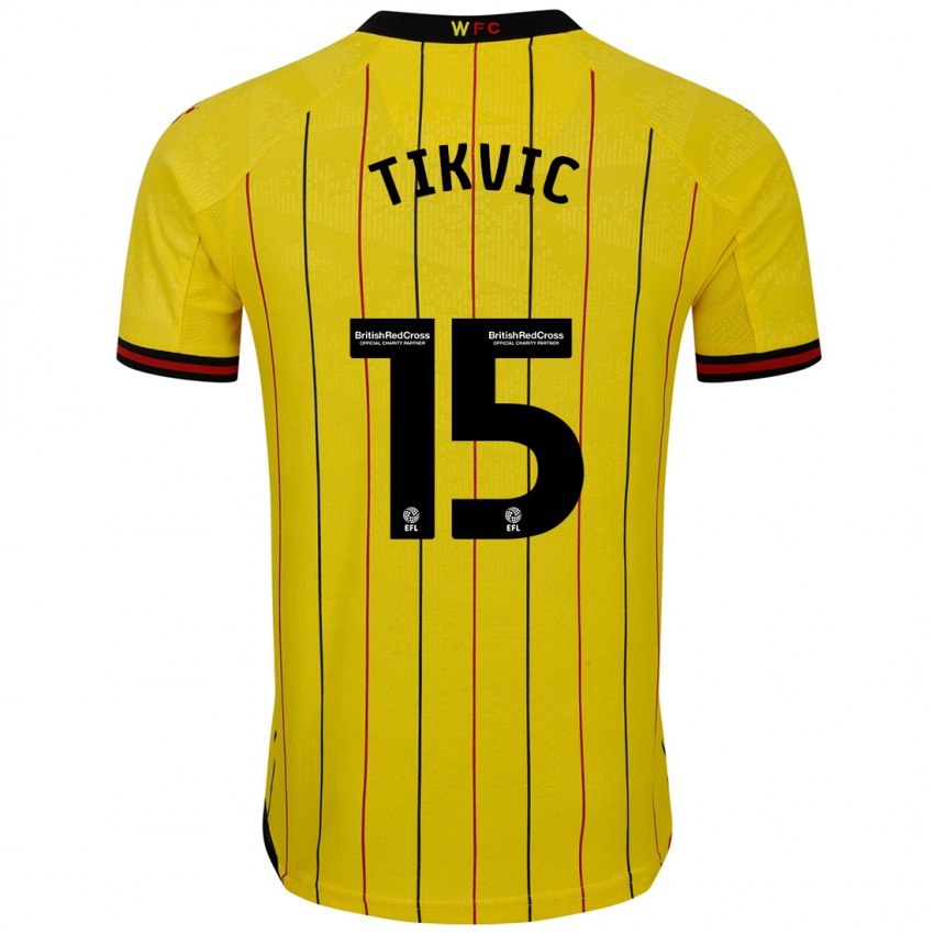 Criança Camisola Antonio Tikvic #15 Preto Amarelo Principal 2024/25 Camisa Brasil