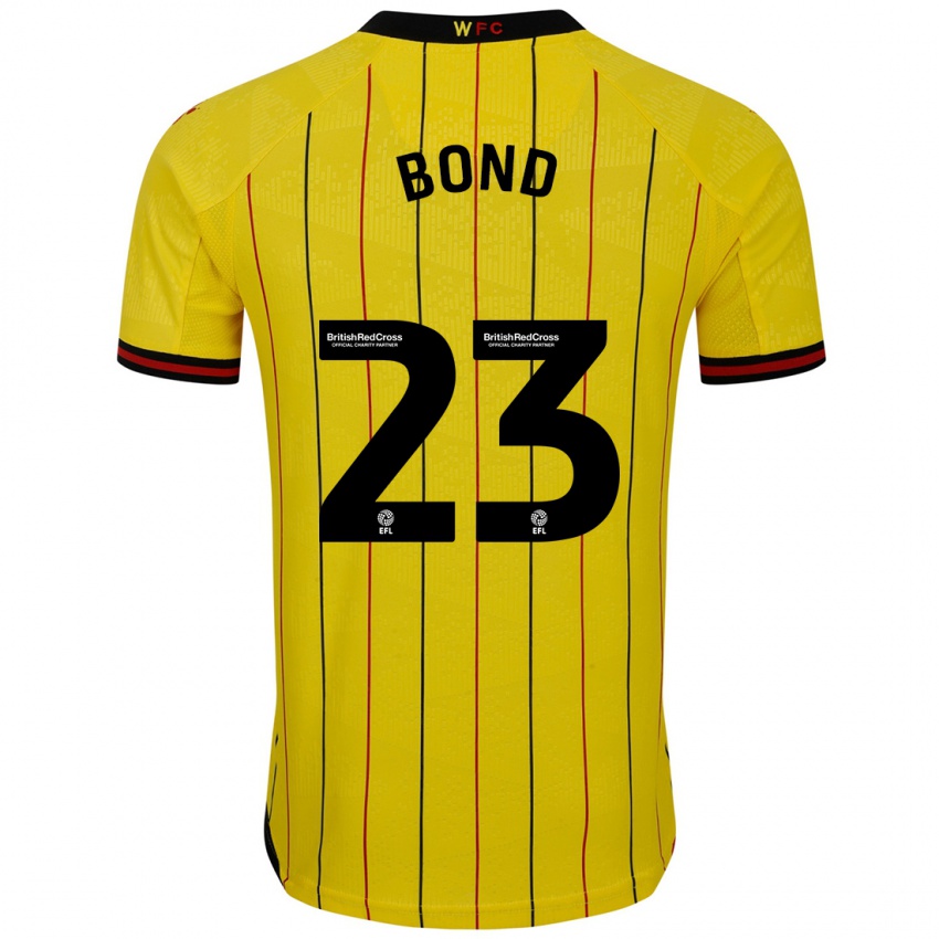 Criança Camisola Jonathan Bond #23 Preto Amarelo Principal 2024/25 Camisa Brasil