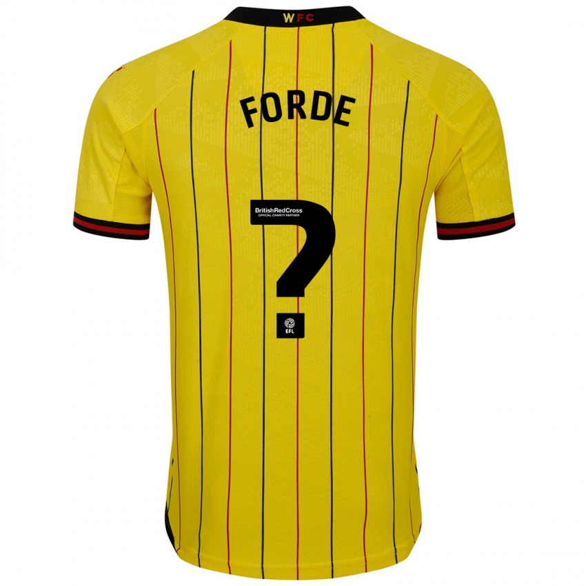 Criança Camisola Shaqai Forde #0 Preto Amarelo Principal 2024/25 Camisa Brasil