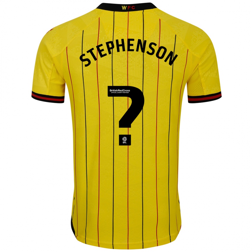 Criança Camisola Ollie Stephenson #0 Preto Amarelo Principal 2024/25 Camisa Brasil