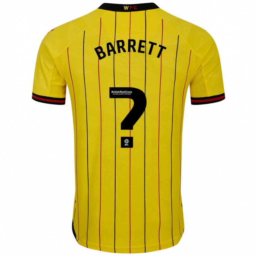 Criança Camisola Hayden Barrett #0 Preto Amarelo Principal 2024/25 Camisa Brasil