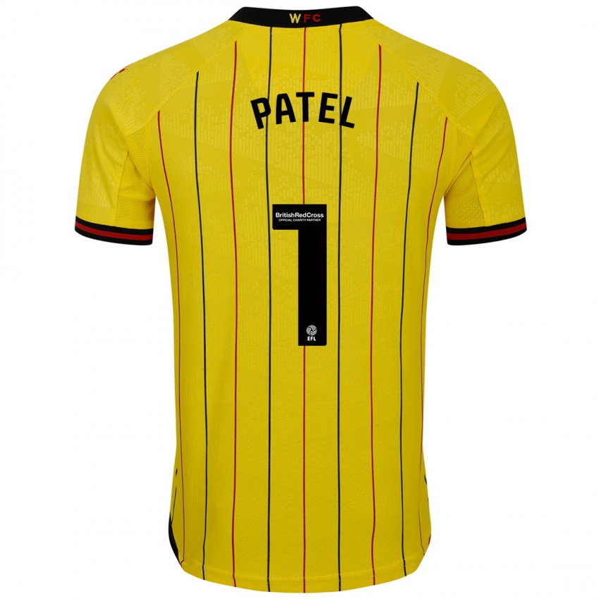 Criança Camisola Safia Middleton-Patel #1 Preto Amarelo Principal 2024/25 Camisa Brasil