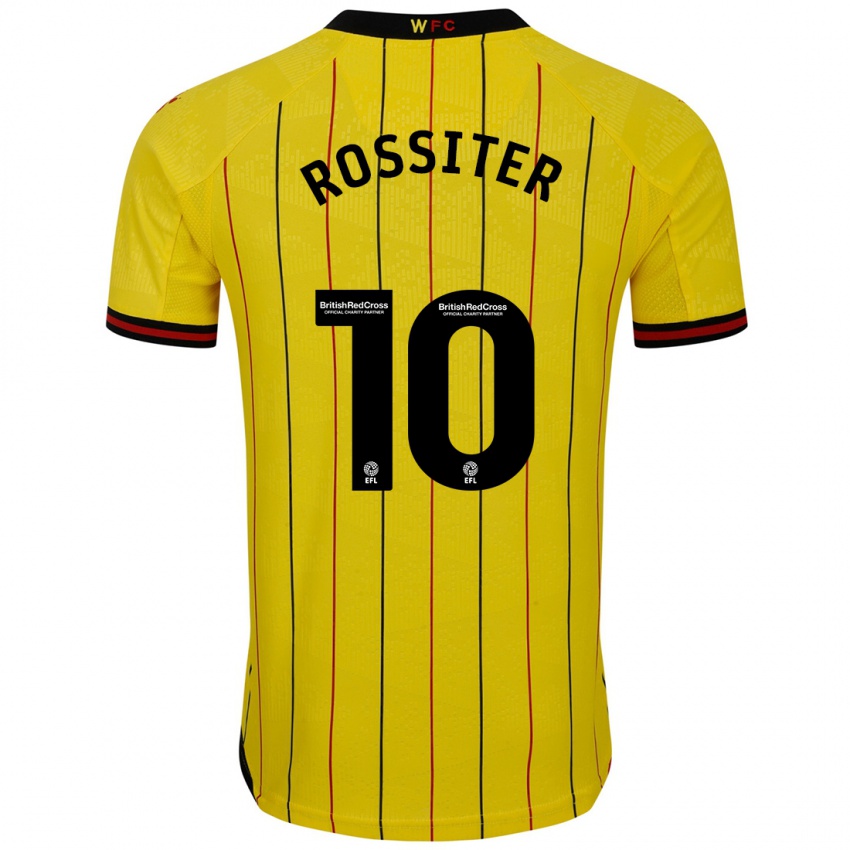 Criança Camisola Annie Rossiter #10 Preto Amarelo Principal 2024/25 Camisa Brasil