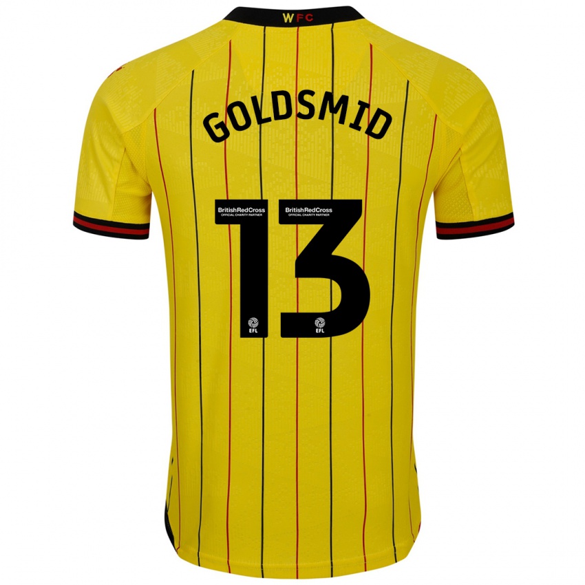 Criança Camisola Jacqui Goldsmid #13 Preto Amarelo Principal 2024/25 Camisa Brasil