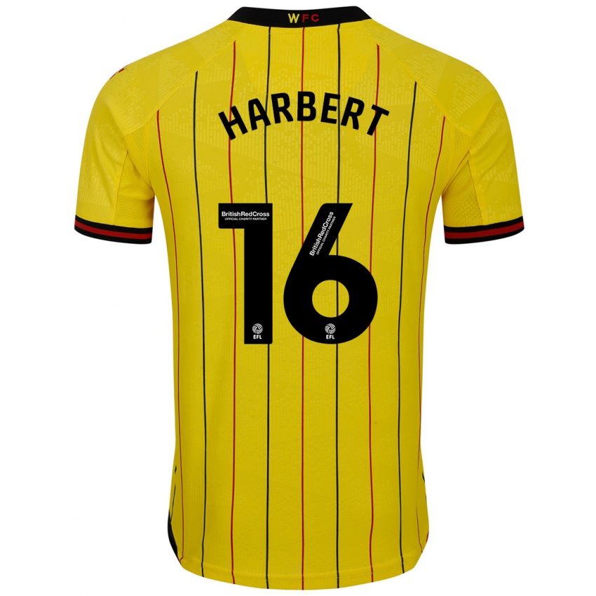 Criança Camisola Laila Harbert #16 Preto Amarelo Principal 2024/25 Camisa Brasil