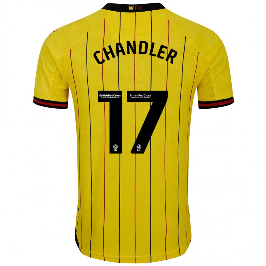 Criança Camisola Megan Chandler #17 Preto Amarelo Principal 2024/25 Camisa Brasil