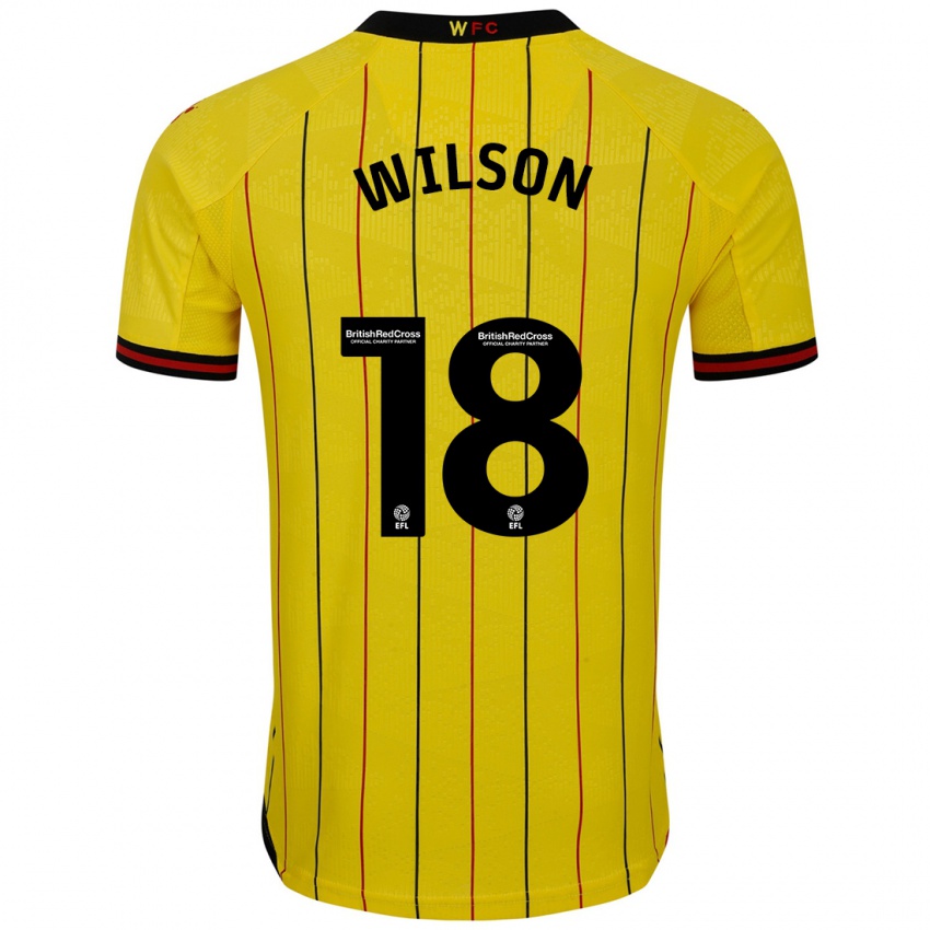 Criança Camisola Poppy Wilson #18 Preto Amarelo Principal 2024/25 Camisa Brasil