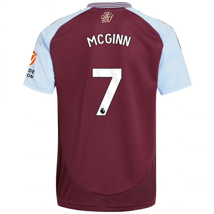 Criança Camisola John Mcginn #7 Crédito Borboleta Azul Principal 2024/25 Camisa Brasil