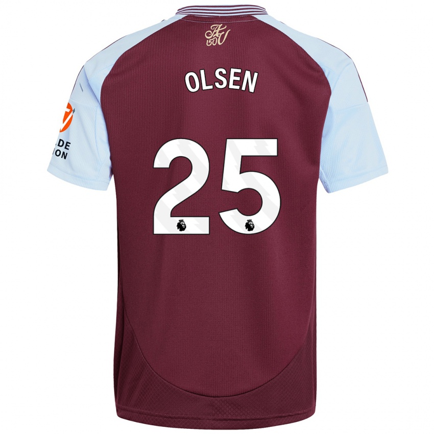 Criança Camisola Robin Olsen #25 Crédito Borboleta Azul Principal 2024/25 Camisa Brasil