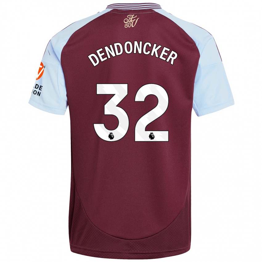 Criança Camisola Leander Dendoncker #32 Crédito Borboleta Azul Principal 2024/25 Camisa Brasil