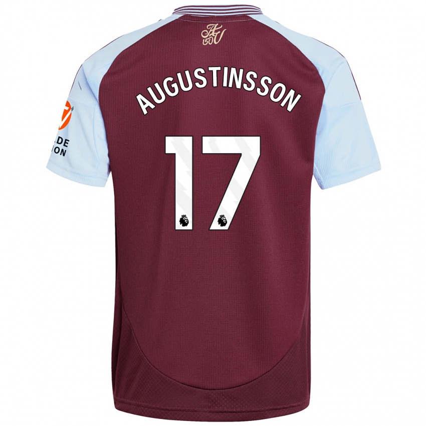 Criança Camisola Ludwig Augustinsson #17 Crédito Borboleta Azul Principal 2024/25 Camisa Brasil