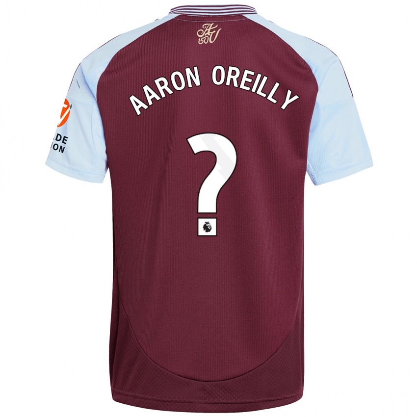 Criança Camisola Aaron Oreilly #0 Crédito Borboleta Azul Principal 2024/25 Camisa Brasil