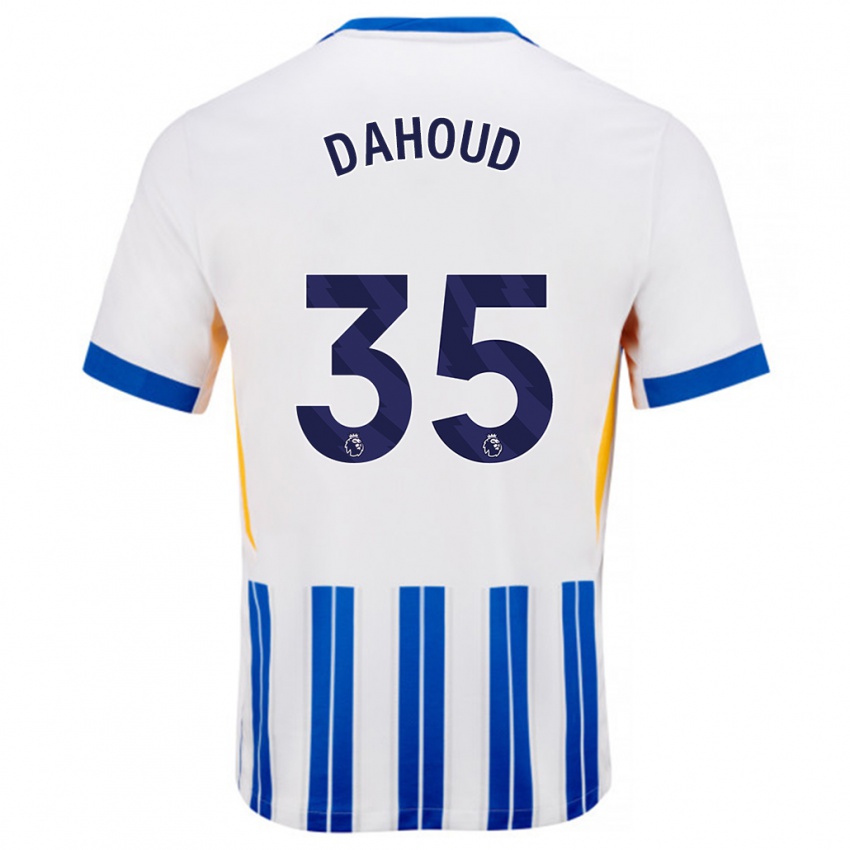 Criança Camisola Mahmoud Dahoud #35 Branco Azul Principal 2024/25 Camisa Brasil