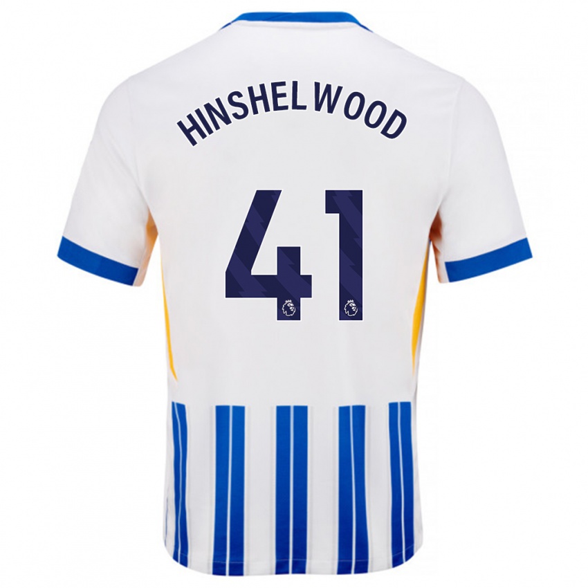 Criança Camisola Jack Hinshelwood #41 Branco Azul Principal 2024/25 Camisa Brasil