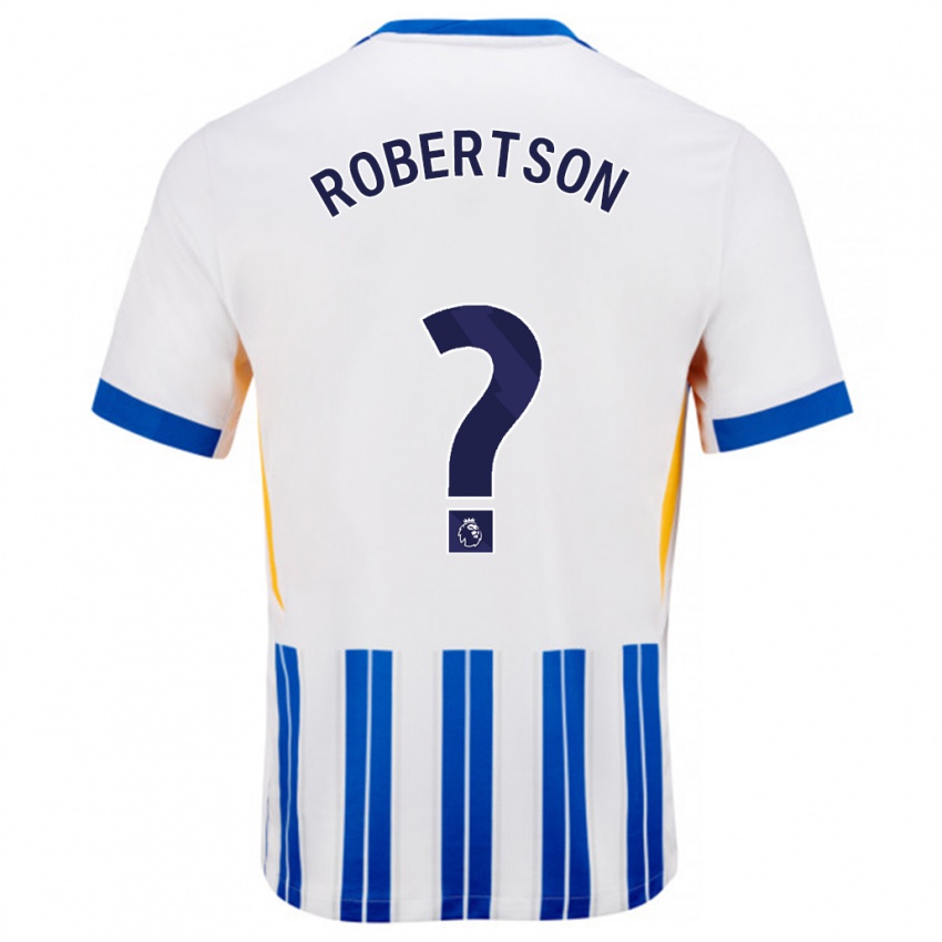 Criança Camisola Josh Robertson #0 Branco Azul Principal 2024/25 Camisa Brasil