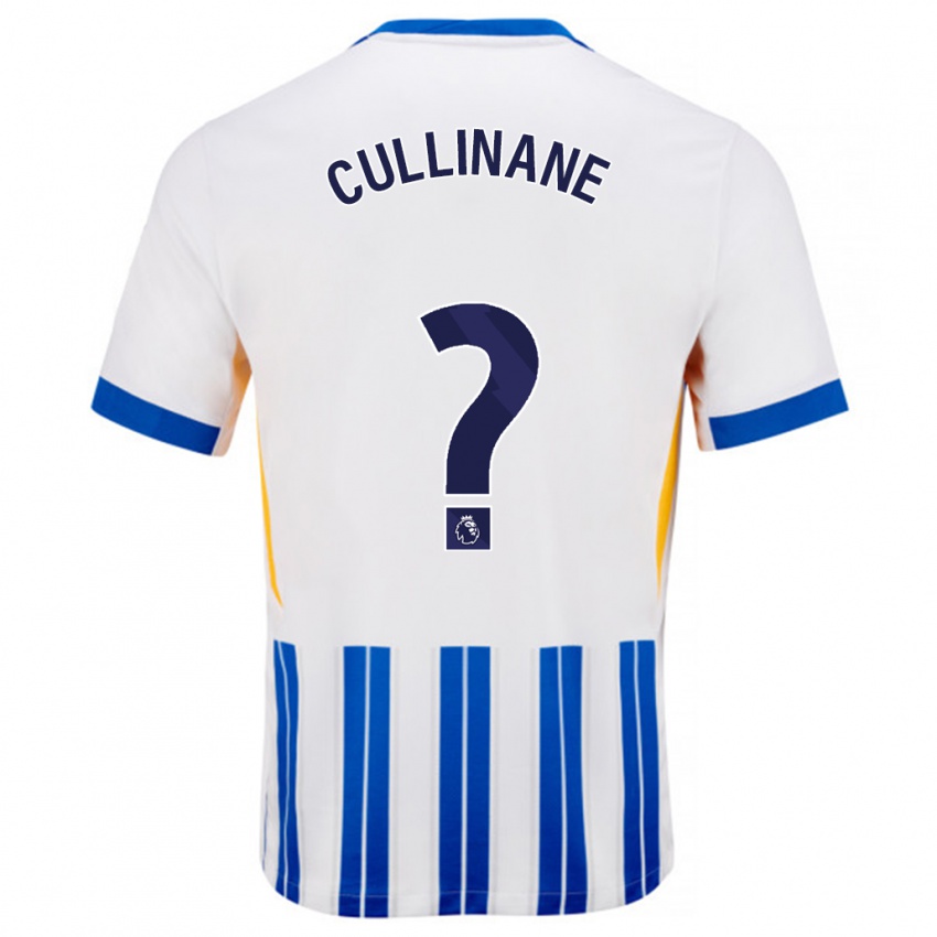 Criança Camisola Billy-Ray Cullinane #0 Branco Azul Principal 2024/25 Camisa Brasil