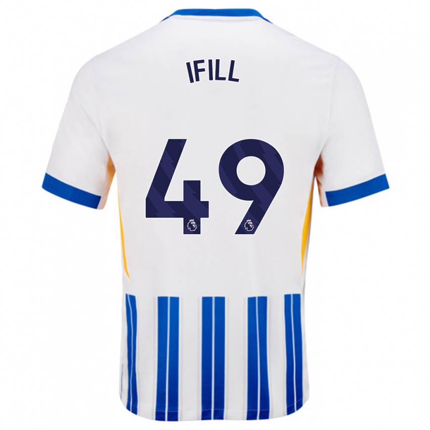 Criança Camisola Marcus Ifill #49 Branco Azul Principal 2024/25 Camisa Brasil