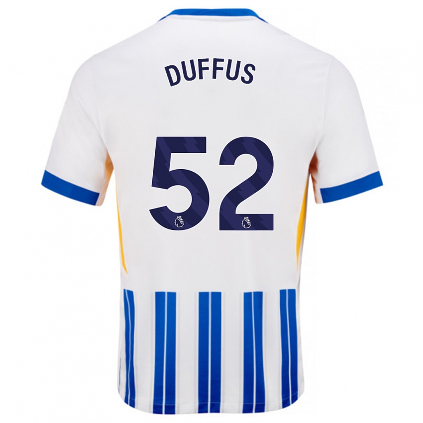 Criança Camisola Josh Duffus #52 Branco Azul Principal 2024/25 Camisa Brasil