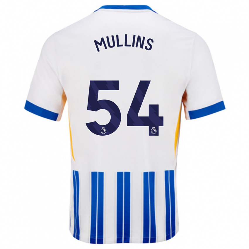 Criança Camisola Jamie Mullins #54 Branco Azul Principal 2024/25 Camisa Brasil