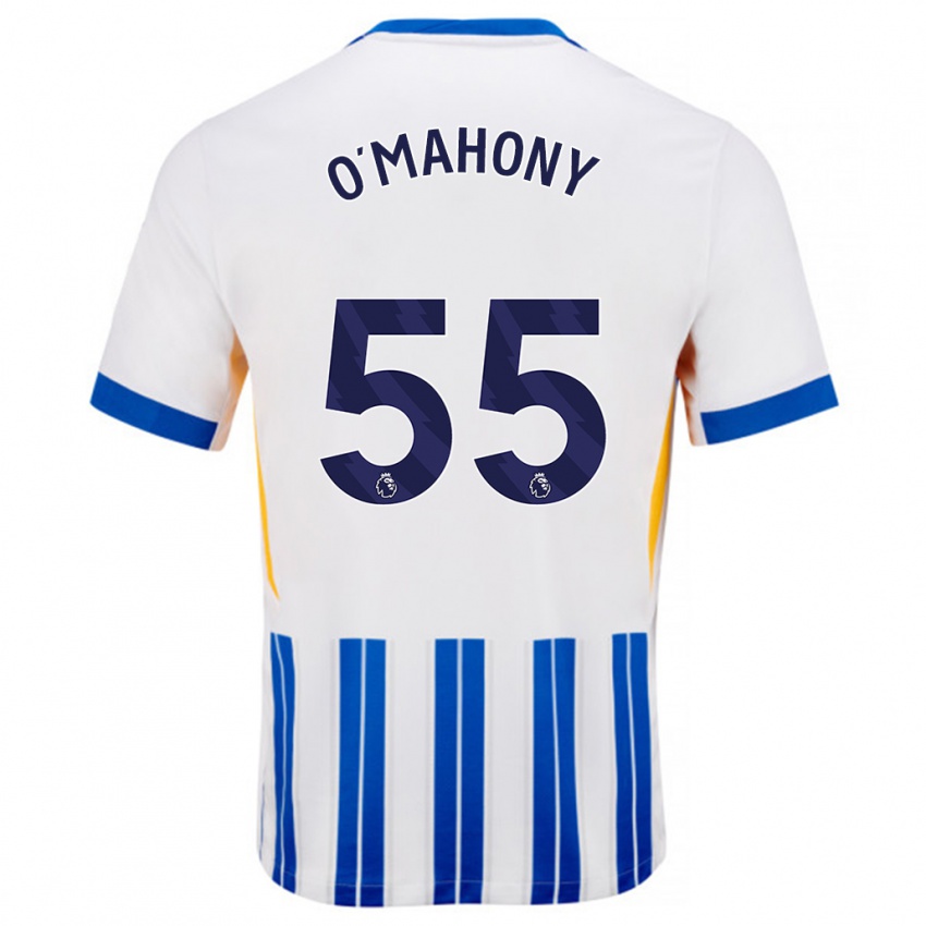 Criança Camisola Mark O'mahony #55 Branco Azul Principal 2024/25 Camisa Brasil