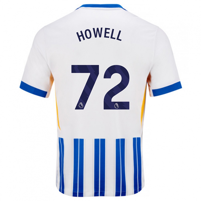 Criança Camisola Harry Howell #72 Branco Azul Principal 2024/25 Camisa Brasil