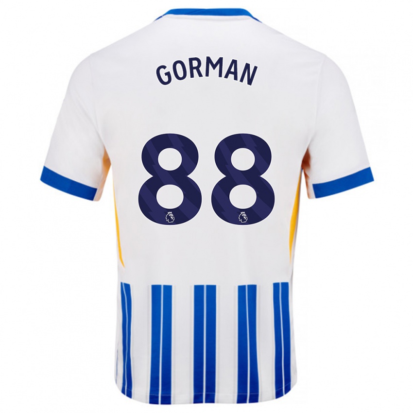 Criança Camisola Ronnie Gorman #88 Branco Azul Principal 2024/25 Camisa Brasil