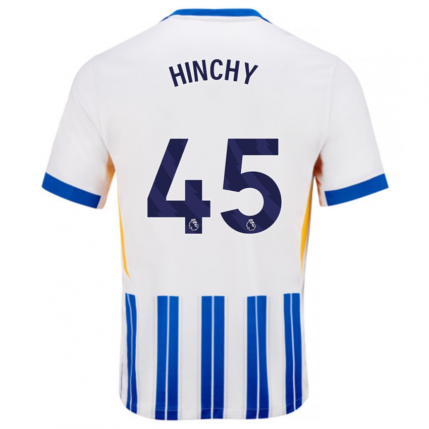 Criança Camisola Jack Hinchy #45 Branco Azul Principal 2024/25 Camisa Brasil